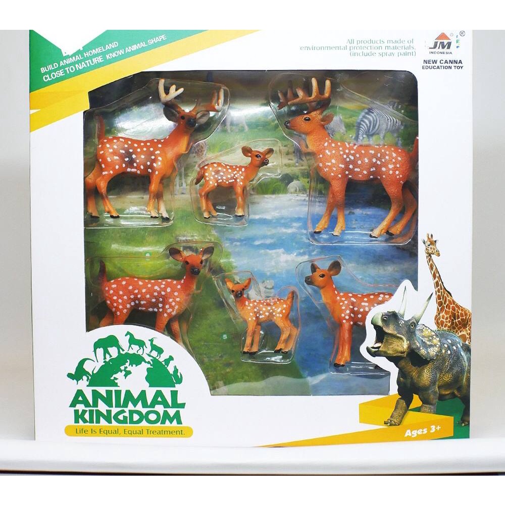 New Canna Animal Kingdom - Deer Wild Family - Rusa Totol Dapat 6 pcs