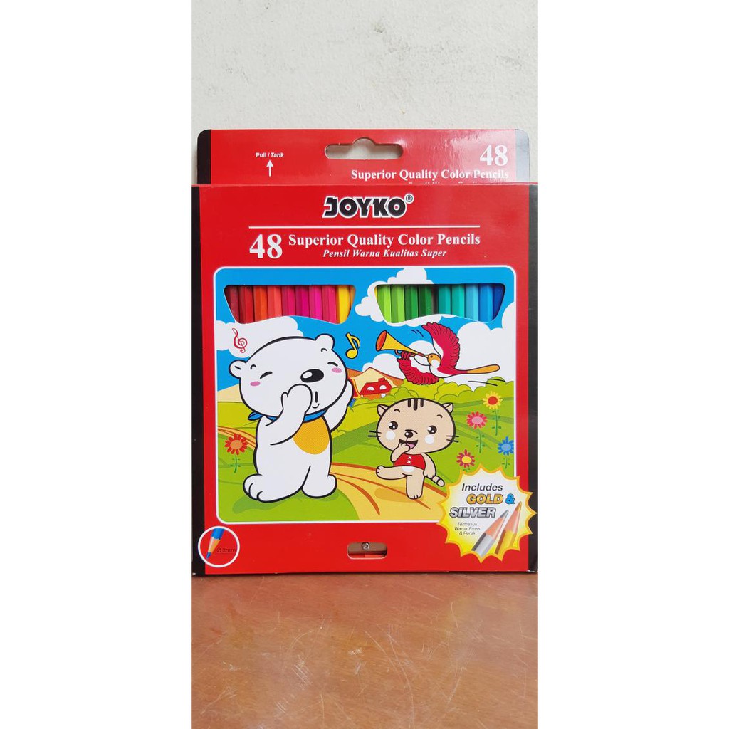 

Sale!! Pensil Warna Joyko 48 Warna Terbaru