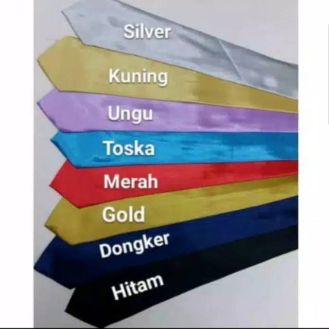 Dasi Panjang Pria Polos Import Gold Emas Ukuran Slim 2 Inch Atau 5 Cm