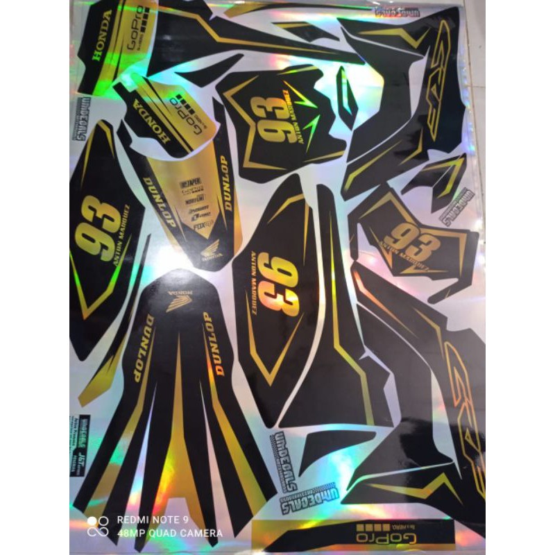 decal sticker hologram KLX D-Tracker crf 150 l