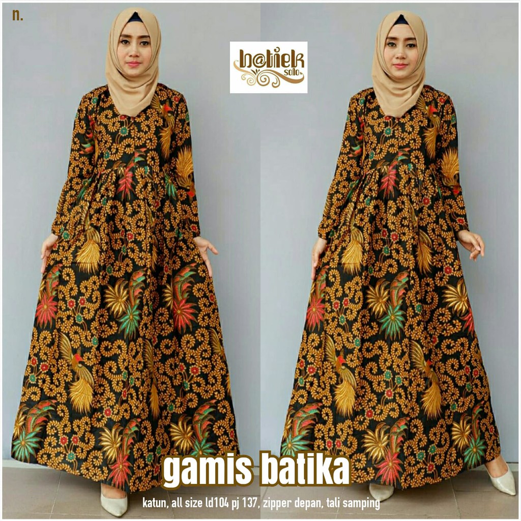 Batik Solo Gamis Batika Kode ABCDEFGHI Batieksolo GAMIS BATIK SOLO PREMIUM MODERN