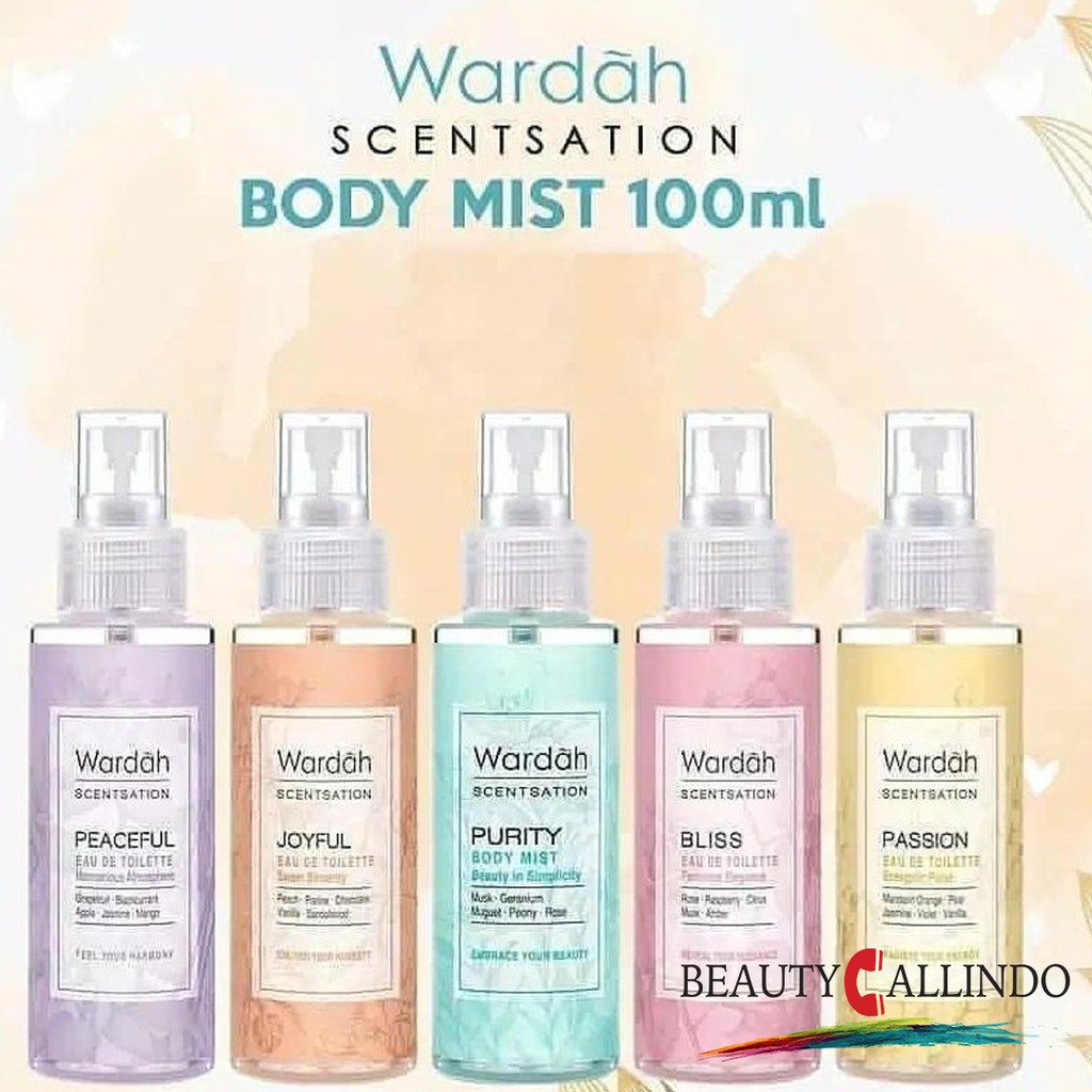 Wardah Scentsation Body Mist 100ml - EDP 35ML - Parfum Badan