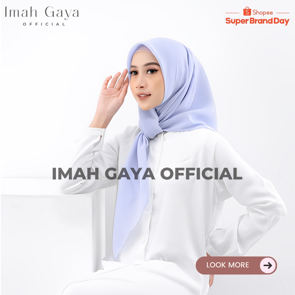 Jilbab Bella Square Segiempat Polos Polycotton Bella Square Standar