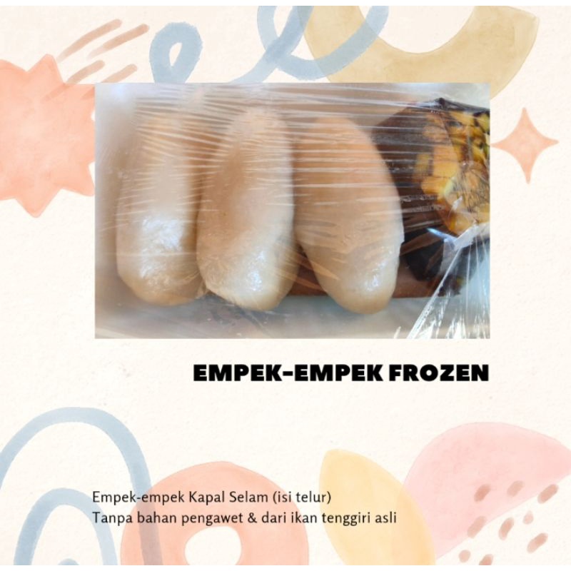 

Empek-empek Frozen Kapal Selam Isi Telur, -Asli dari ikan tenggiri