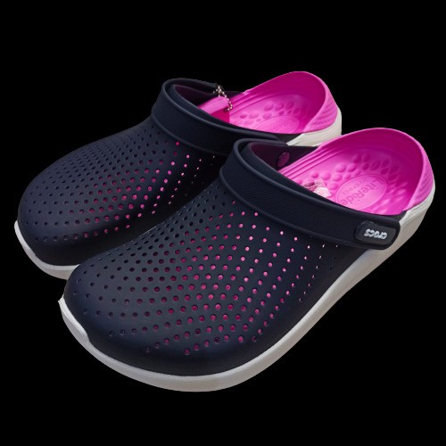 Crocs / Sandal Crocs / Crocs Literide / Literide / Sandal Pria / Lite Ride / Sepatu Sandal Perawat-NAVY UNGU