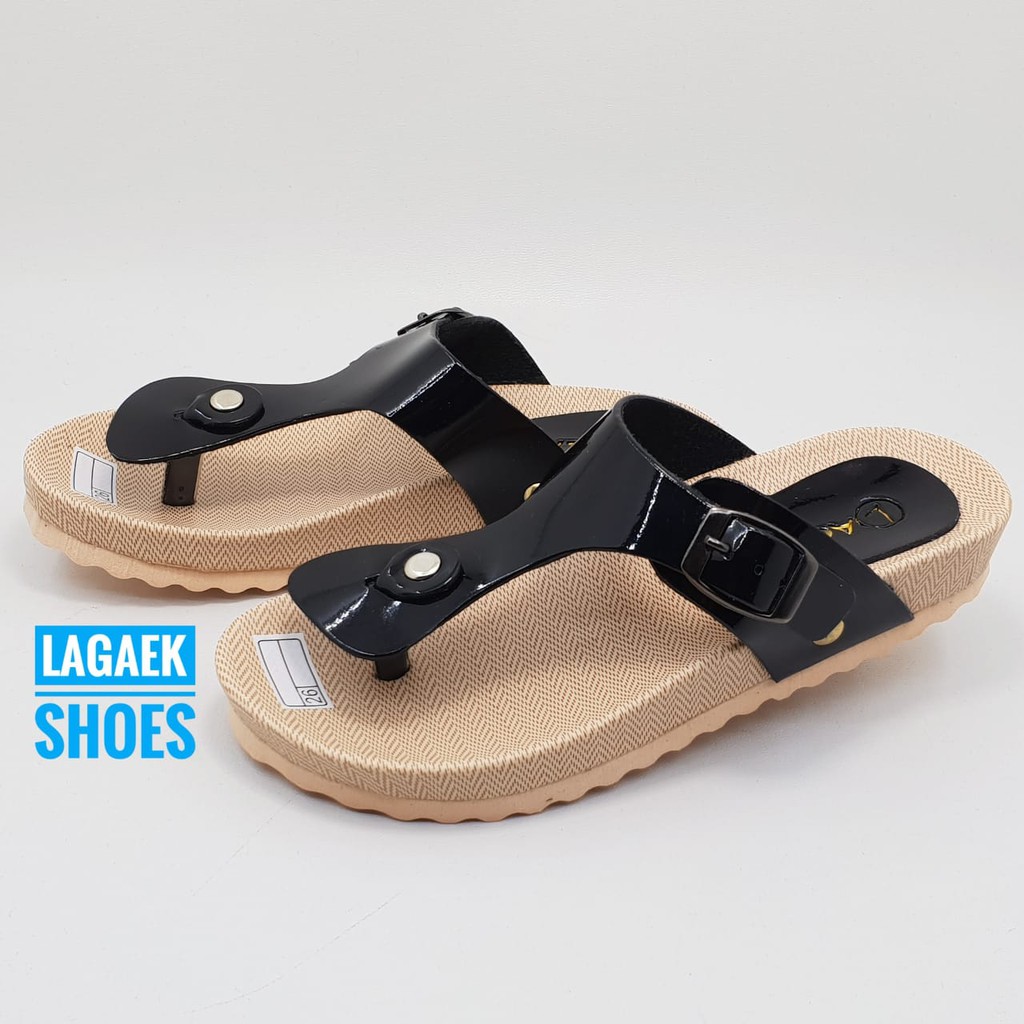 SALE Sandal Jepit Anak Perempuan Tali Hitam Usia 6 Tahunan Untuk Anak Cewek Model Flat Santai Simple Dan Ringan