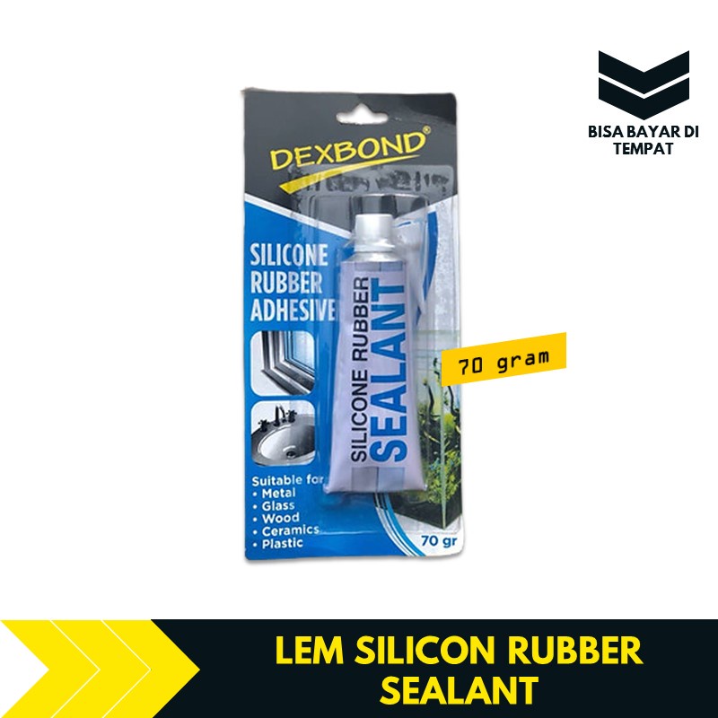 

Lem Silicone Sealant Lem Kaca Silicon Rubber 70 Gram DEXBOND