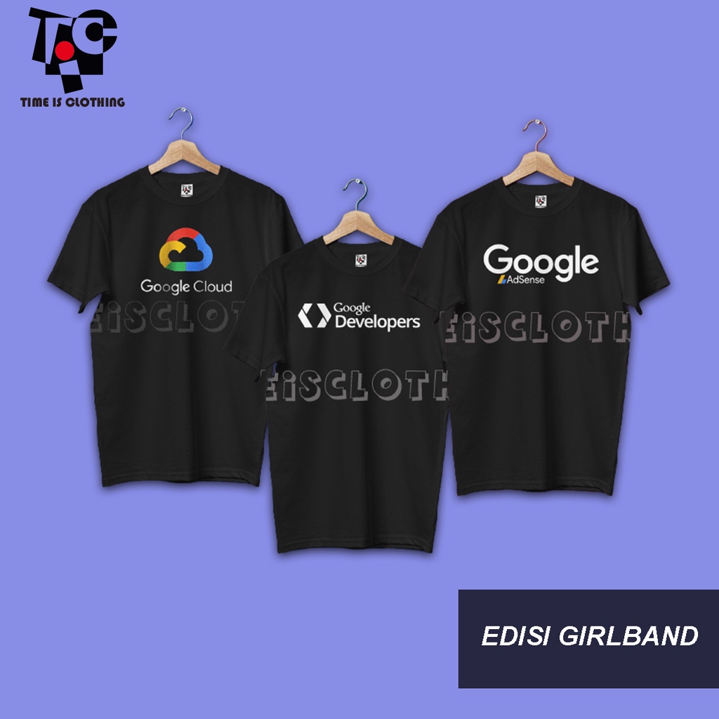 Kaos Baju Combed 30S Distro  GOOGLE DEVELOPER / GOOGLE polos custom indonesia
