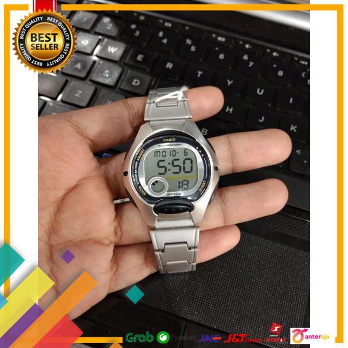 PROMO.. JAM TANGAN CASIO LW-200D-1AVDF WANITA DIGITAL SILVER BLACK ORIGINAL ..TERMURAH