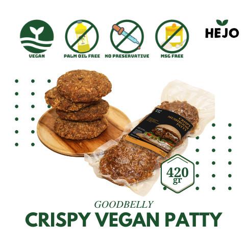 

Vegan Crispy Patty Mushroom Burger - Goodbelly - Frozen Vegetarian