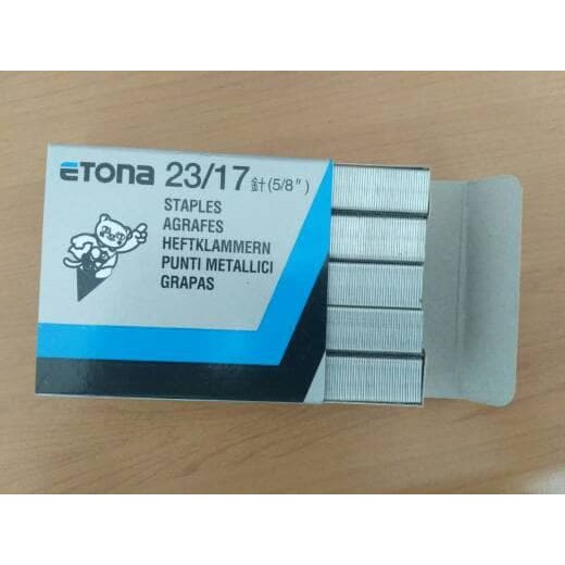 

ETONA isi staples tebal untuk fotocopy ukuran 23 17