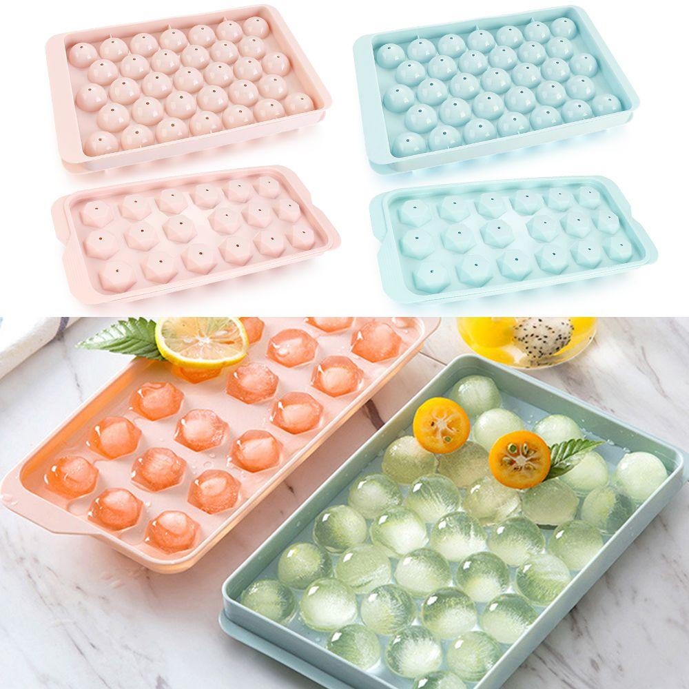 Solighter Ice Cube Tray Sphere Chilling Round Tray Membuat