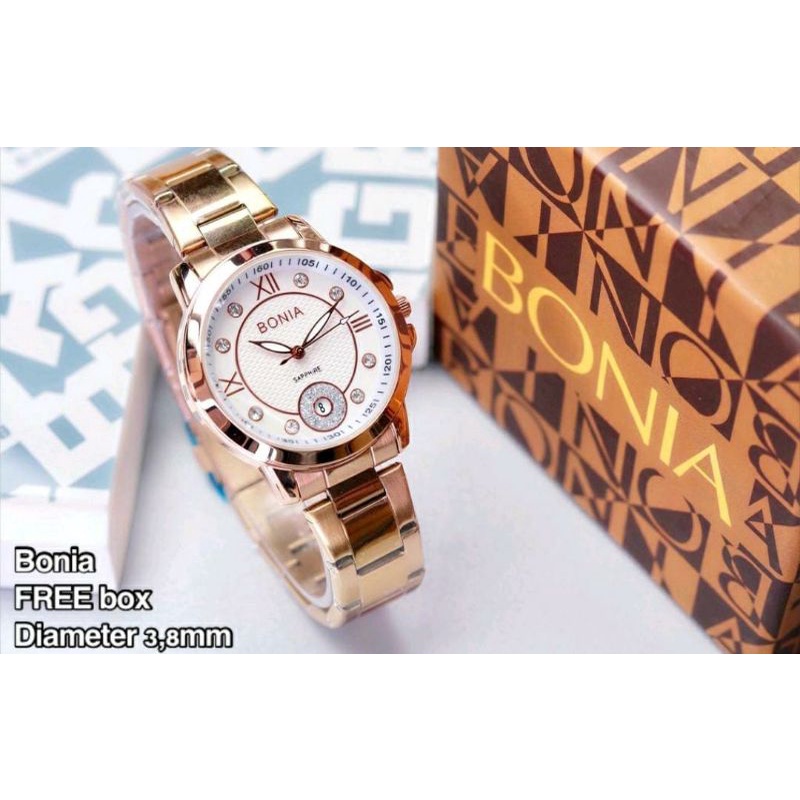 Jam Tangan Bonia Stainliss Steel Jam Rantai Wanita Bonia Jam Tangan Keren Wanita