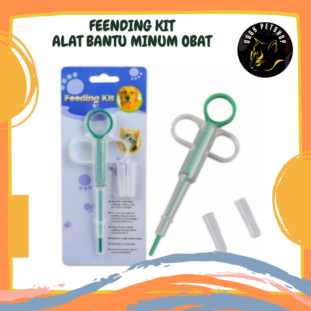 Feeding kit - pelontar obat / alat bantu minum obat untuk kucing