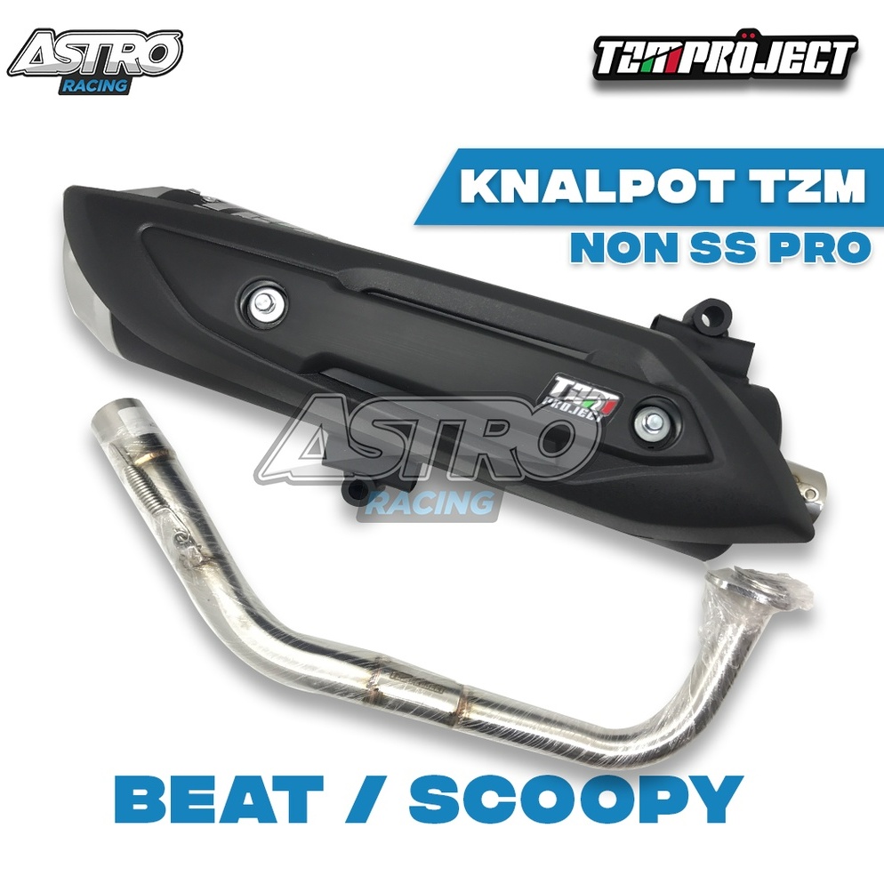 Knalpot TZM Project Racing Vario 125 Vario 150 NMAX AEROX PCX 150 Kenalpot Racing TZM STD NON SS PRO Full Package-BEAT KARBU