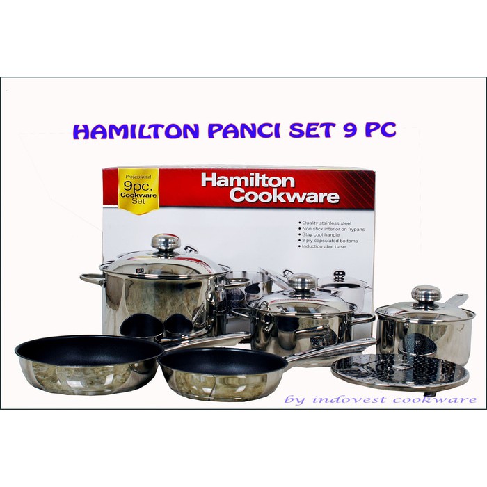 PANCI MASAK HAMILTON 9 PC Cookware Best Quality