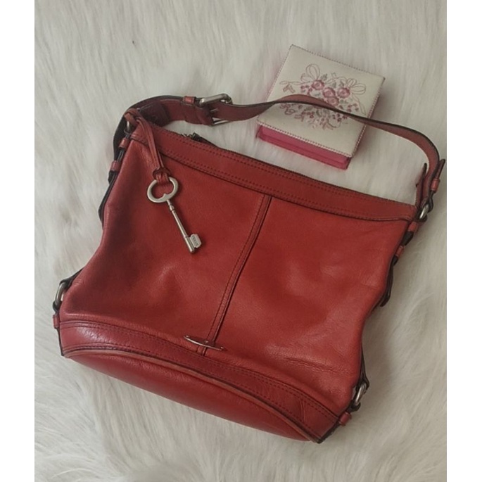 Fossil Maddox Bucket key bag preloved