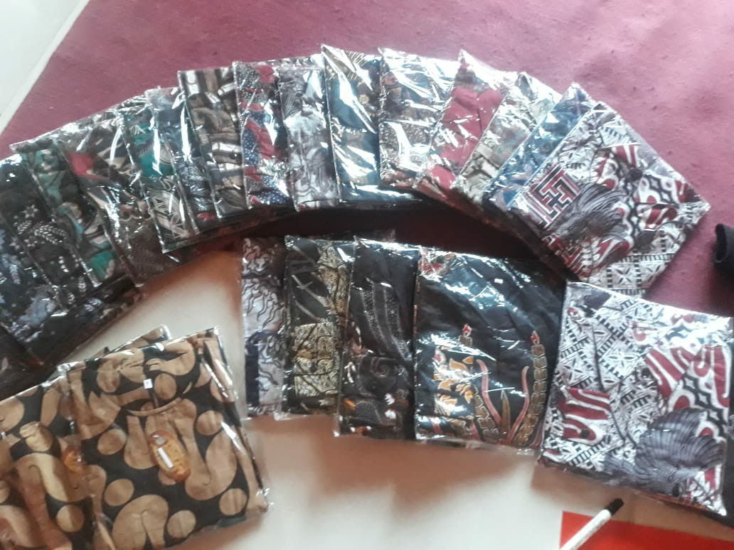 024 Risna Batik Hrb026 Kenongo Hem Kemeja Batik Pria Lengan Pendek  Katun