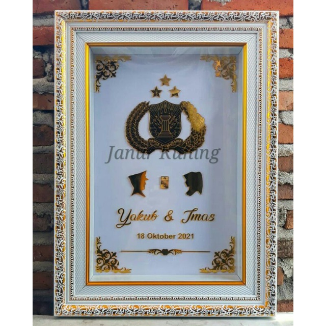 mahar pernikahan / mahar cutting akrilik / mahar polri