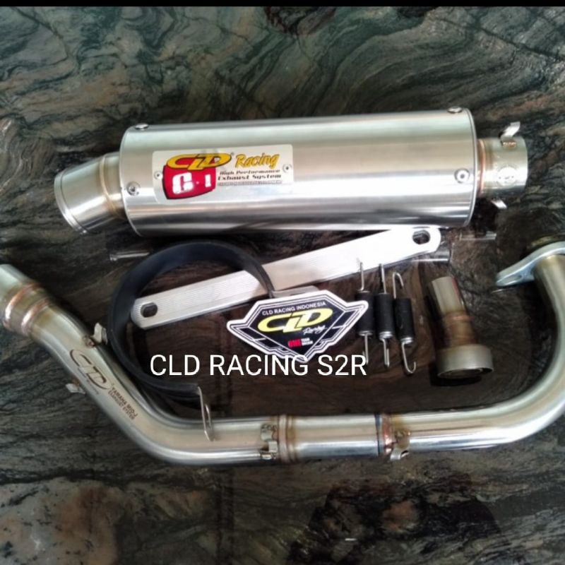 KNALPOT CLD RACING MIO J MIO M3  SOUL GT TYPE C1 BULAT ORIGINAL