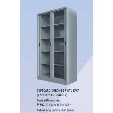 

$+$+$+$+] Cupboard / Lemari Arsip Dorong Pintu Kaca Mustang M-502 / MEDAN SUMUT