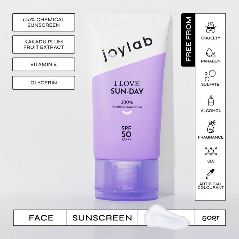 JOYLAB is Sun-Day SPF 30/50 PA++ (50g)(Everyday/Aqua/Brighter) - Suncreen/Tabir Surya