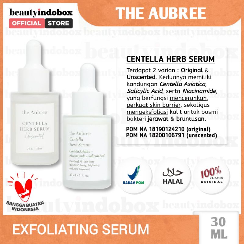 Jual THE AUBREE Centella Herb Serum Original / Unscented exfoliating