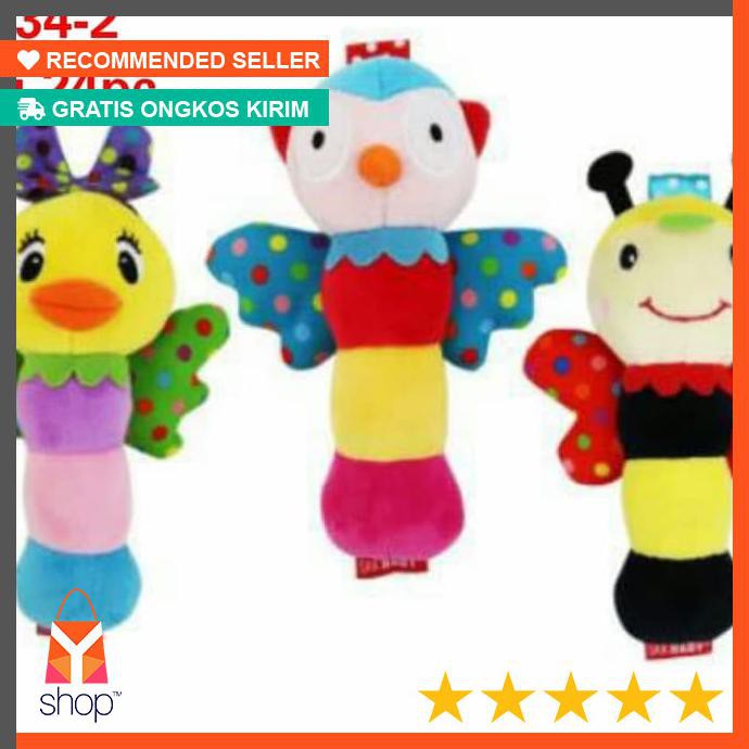 DISCOUNT  SKK Baby Stick Rattle Animal | Mainan Bayi