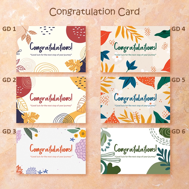 Jual Kartu Ucapan Congratulation Greeting Card New Desain Shopee