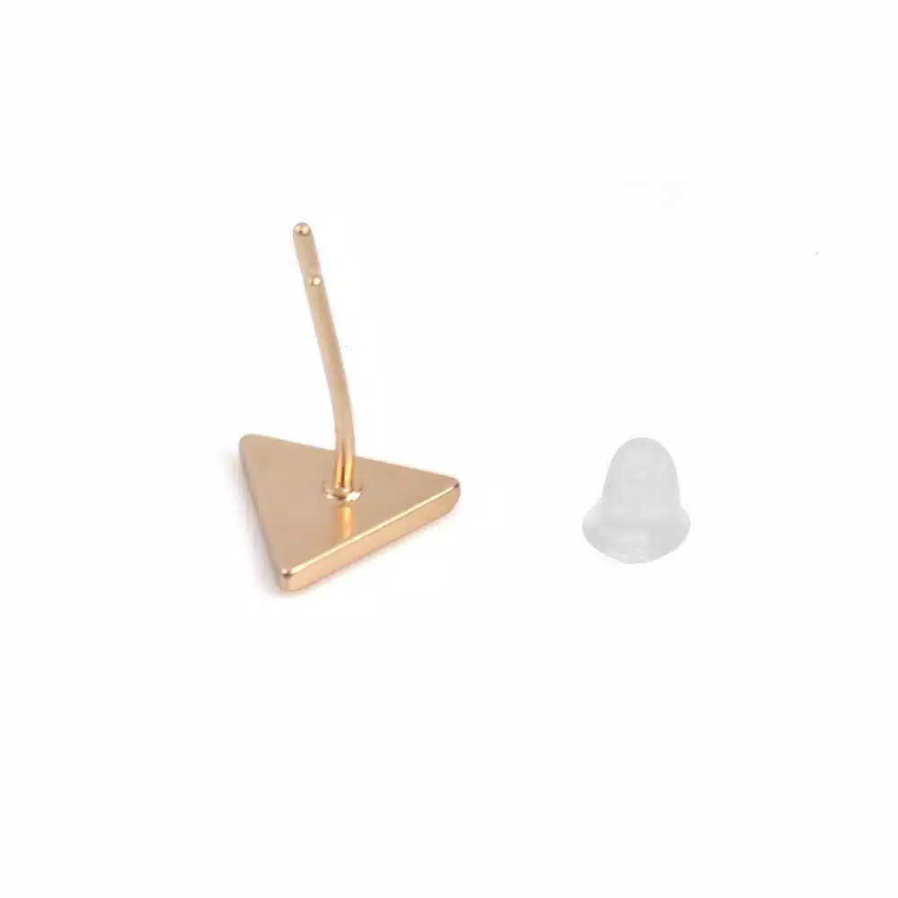 3 Pasang Anting Tusuk Wanita Cubic Triangle Geometric Shaped Stud Earrings