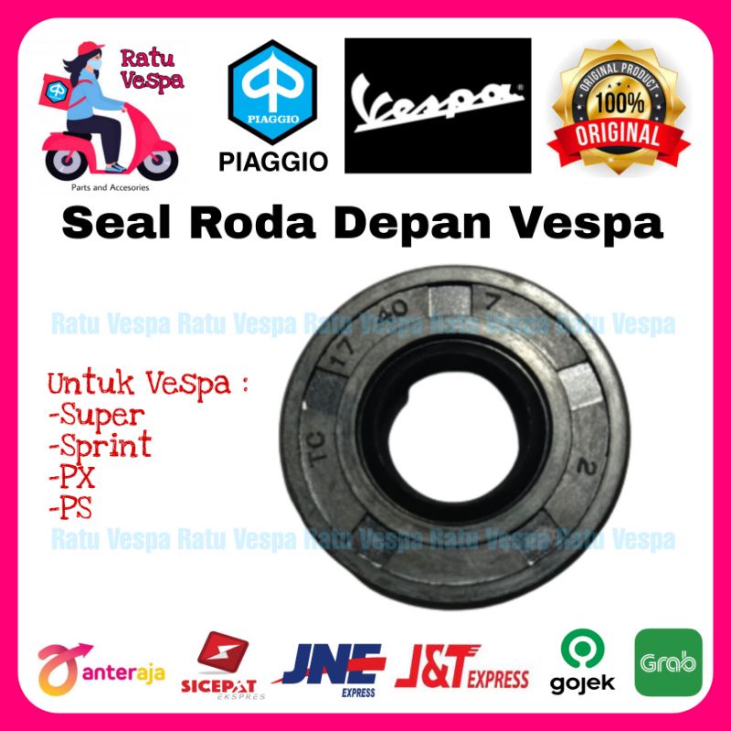 Seal Roda Depan Tromol Vespa Super PS bahan tebal dan kuat