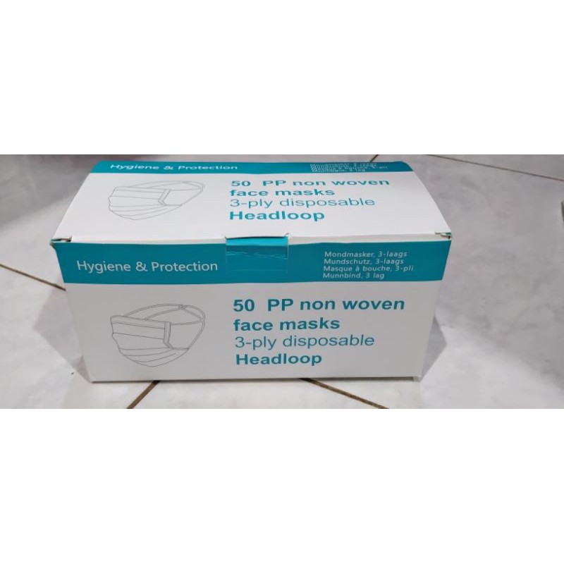 Masker Non Medis Hijab 3 ply 1 box 50pcs