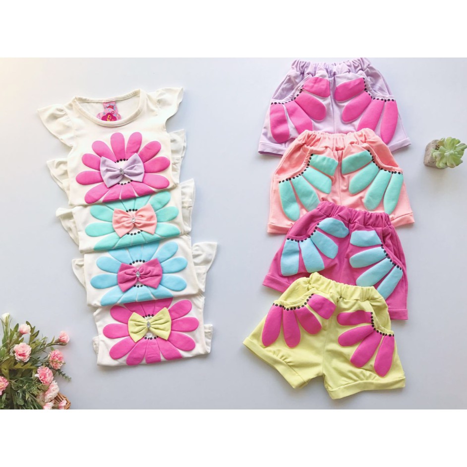 Setelan Kartun Uk 3 4 Tahun Baju Anak Perempuan Harian Kaos