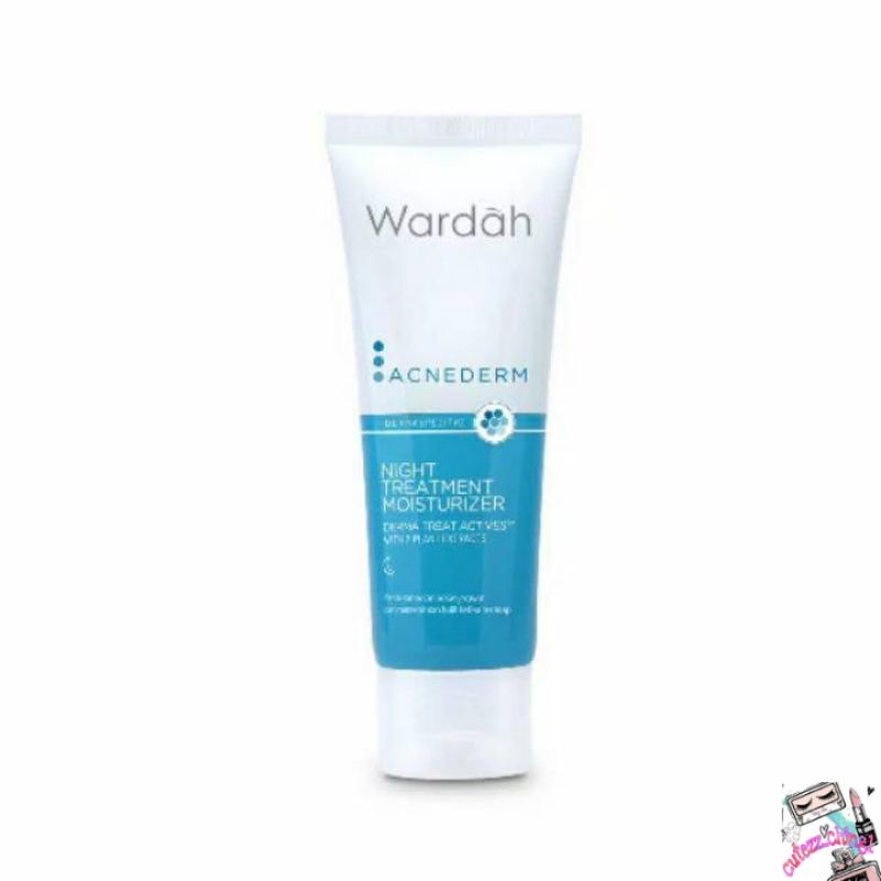 ☃Cutezz_Ching1☃Wardah Acnederm Night Treatment Moisturizer 40ml