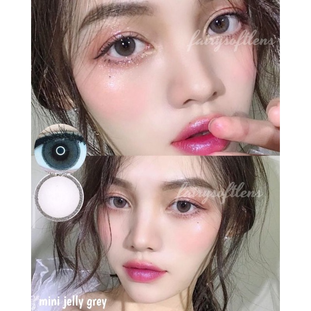 Softlens Kitty Mini Jelly Grey / KONTAK LENSA