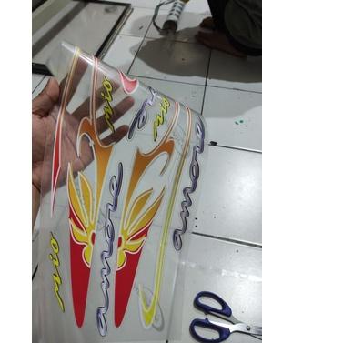 7.7  STRIPING MIO AMORE BUNGA transparan mio sporty 