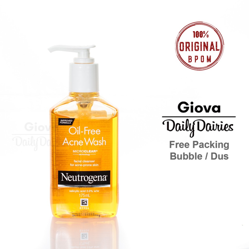 Neutrogena Oil Free Acne Wash Facial Cleanser 175ml Salicylic Acid Sabun Wajah Jerawat Shopee Indonesia