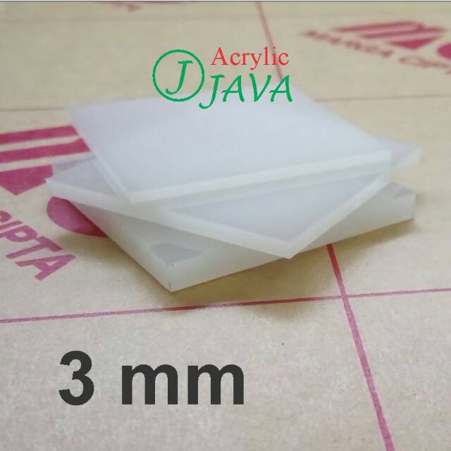 

CUSTOM ACRYLIC LASER CUTTING 3 MM PUTIH SUSU/AKRILIK LEMBARAN