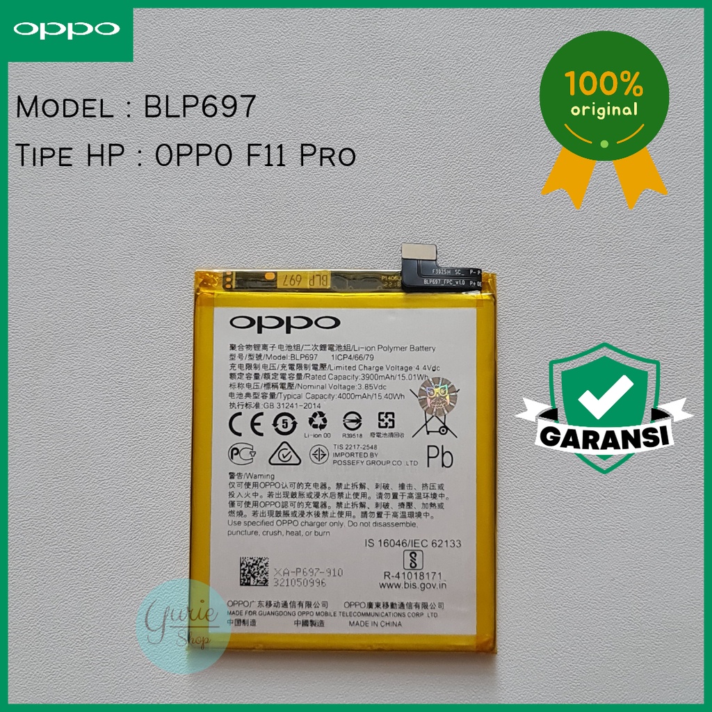 BATERAI BATTERY BATRE OPPO  F11 PRO BLP697 BLP-697 ORIGINAL