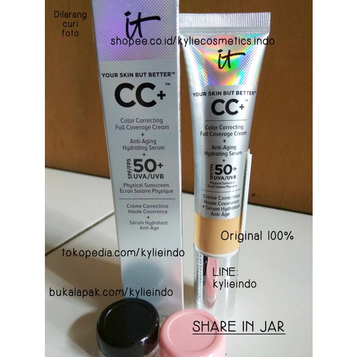 SHARE IN JAR - IT COSMETICS YOUR SKIN BUT BETTER CC CREAM ORIGINAL