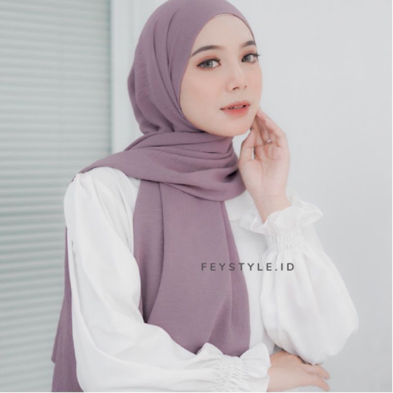 JILBAB BERGO CRINKLE AIRFLOW PREMIUM-Plum