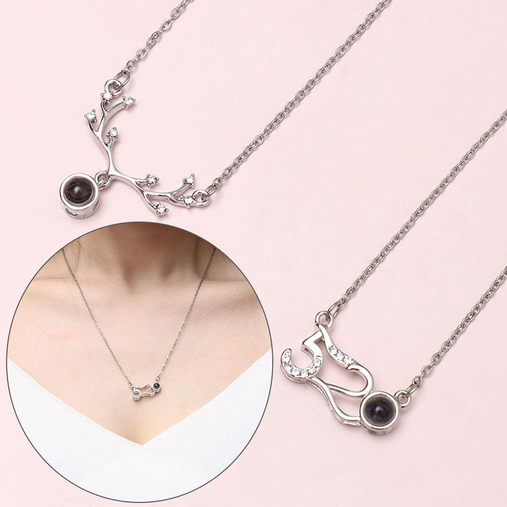 Kalung LILY Untuk Pacar Pernikahan Lamaran Hadiah Valentines Day 100bahasa Kata I Love You