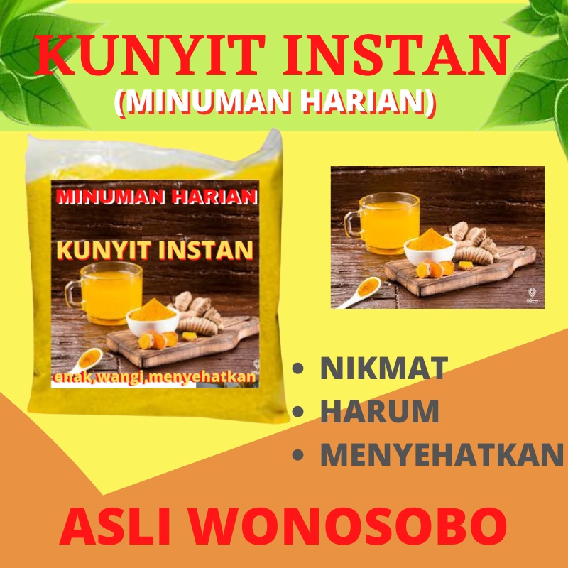 

KUNYIT TEMULAWAK INSTAN TINGGAL SEDUH MINUMAN HARIAN