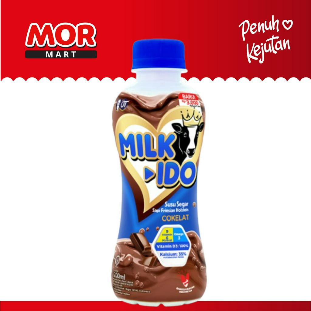 Promo Harga Milk Ido Susu Segar Cokelat 200 ml - Shopee