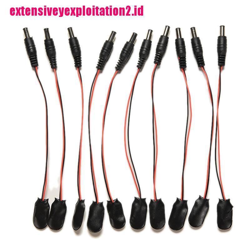 1pc Kabel Konektor Jack Power Barrel Baterai 9V Untuk Mobil