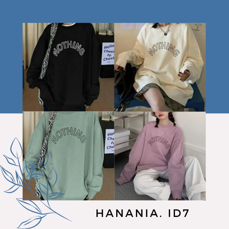 NOTHING SWEATER OVERSIZE WANITA - SWEATER OVERSIZE