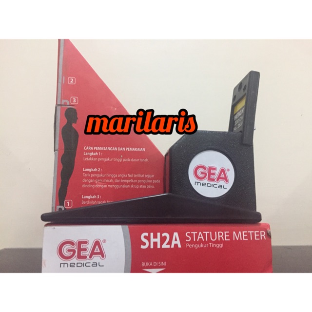 Stature Meter 2 m / Alat Ukur Tinggi Badan 2 m Merk GEA