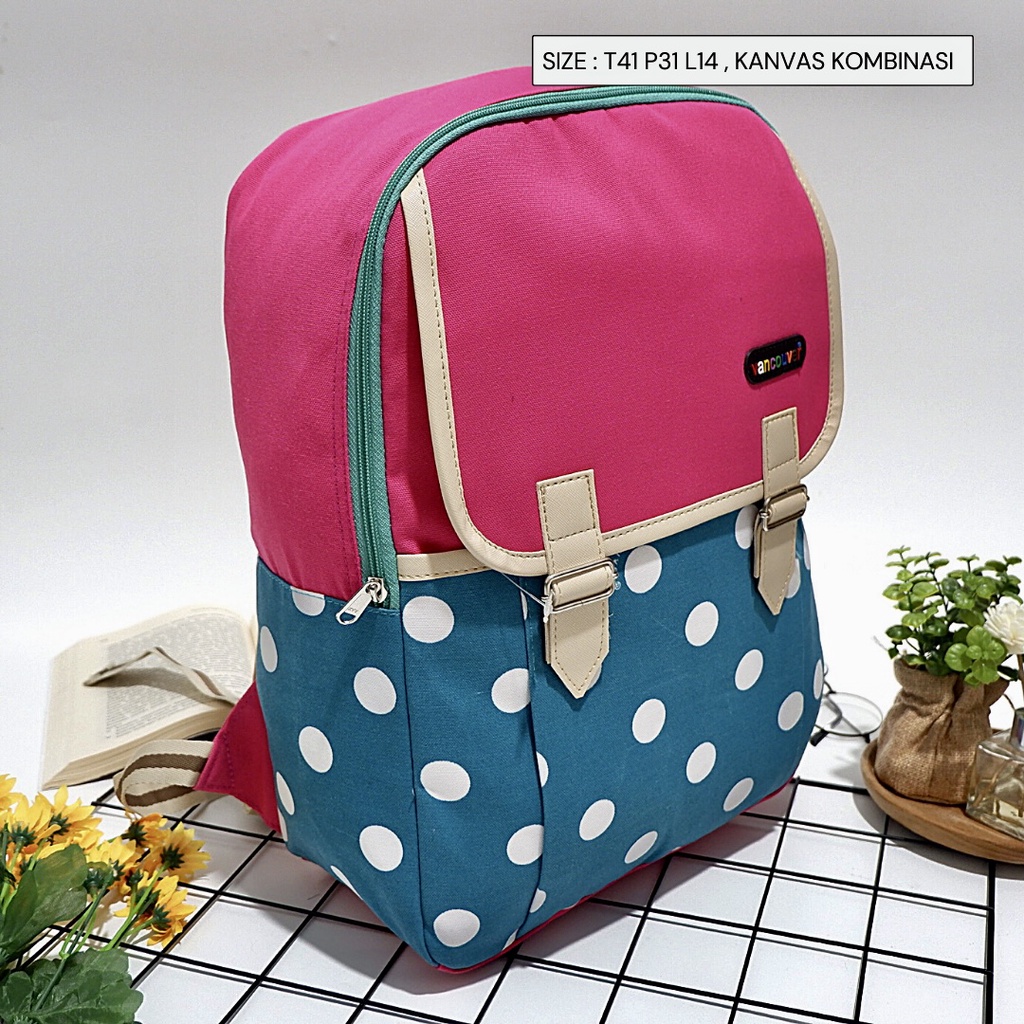 BACK BAG WANITA/ TAS RANSEL/ TAS WANITA/ TAS RANSEL SEKOLAH / TAS FASHION LOKAL/RANSEL FASHION