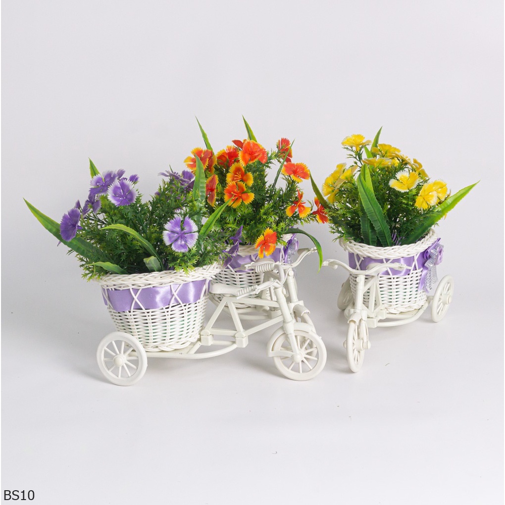 Bunga Plastik Sepeda Shabby Chic BS10
