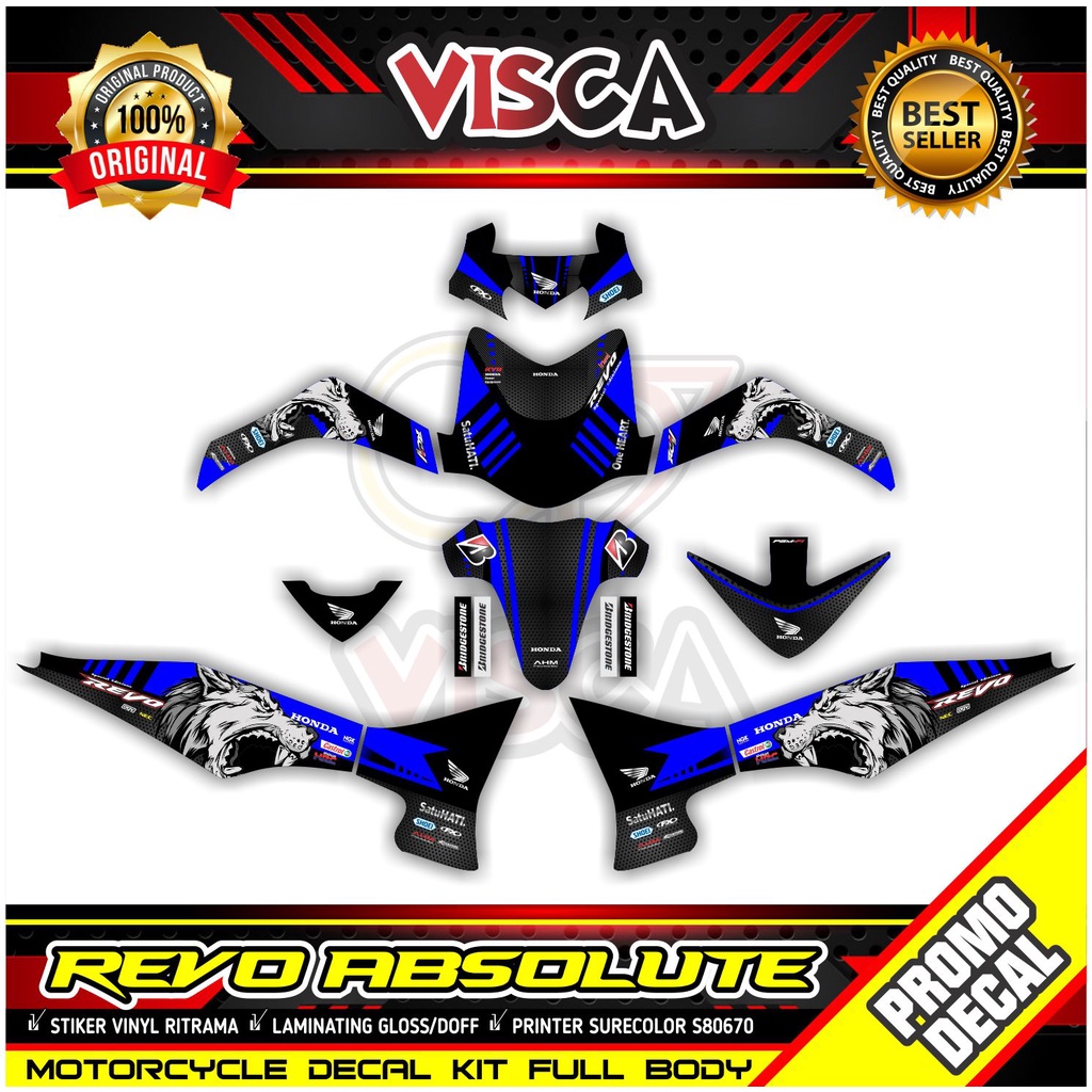 Decal Revo Absolute 110 Full Body Decal Absolute Revo Full Body Stiker Revo Absolute 110 Full Body S